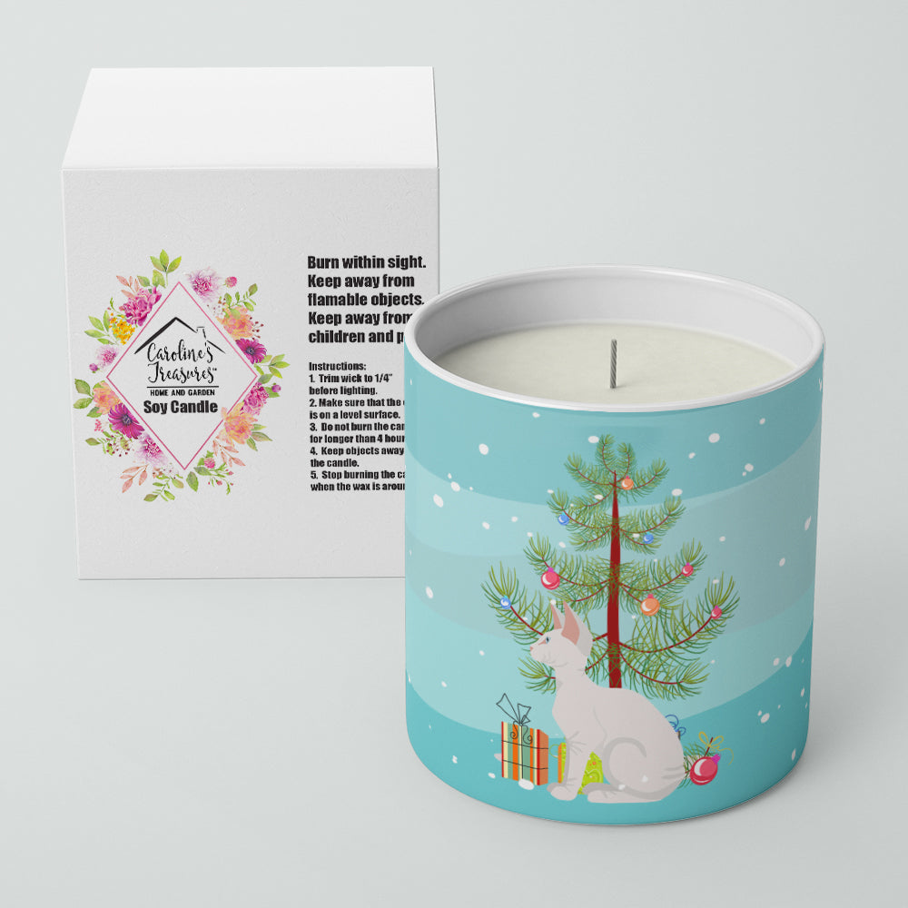 Sphynx #3 Cat Merry Christmas 10 oz Decorative Soy Candle - the-store.com