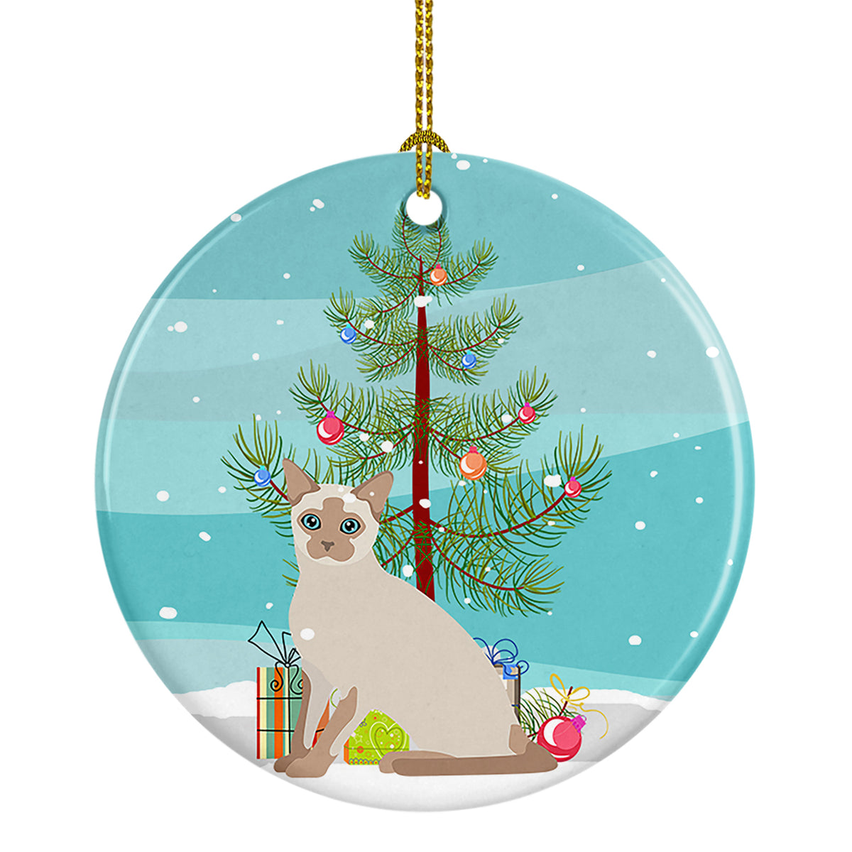 Buy this Tonkinese Cat Merry Christmas Ceramic Ornament