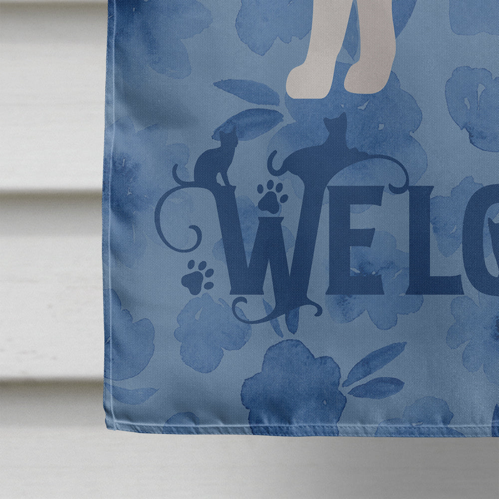 Bicolour Aegean Cat Welcome Flag Canvas House Size CK4815CHF  the-store.com.