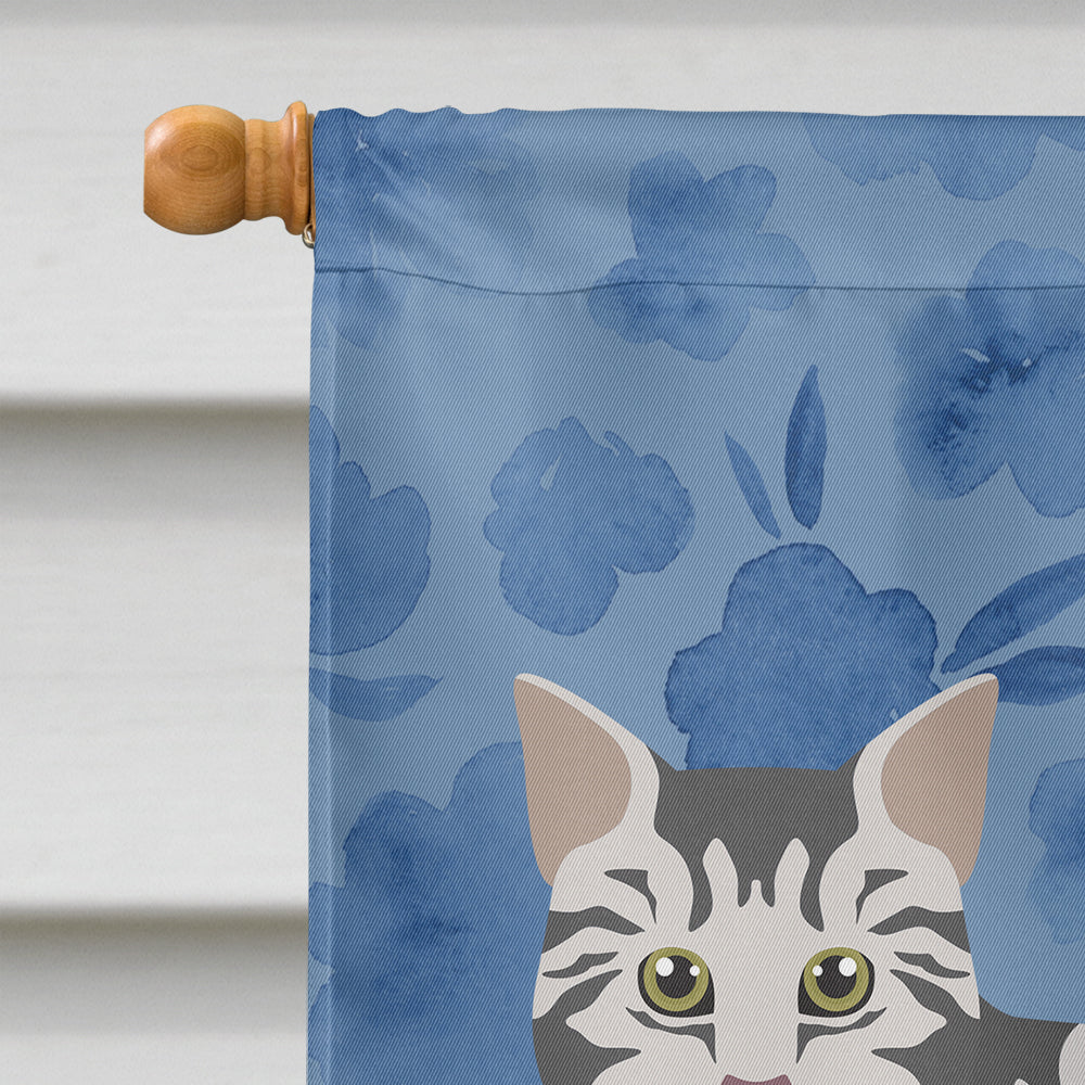 American Bobtail #1 Cat Welcome Flag Canvas House Size CK4816CHF