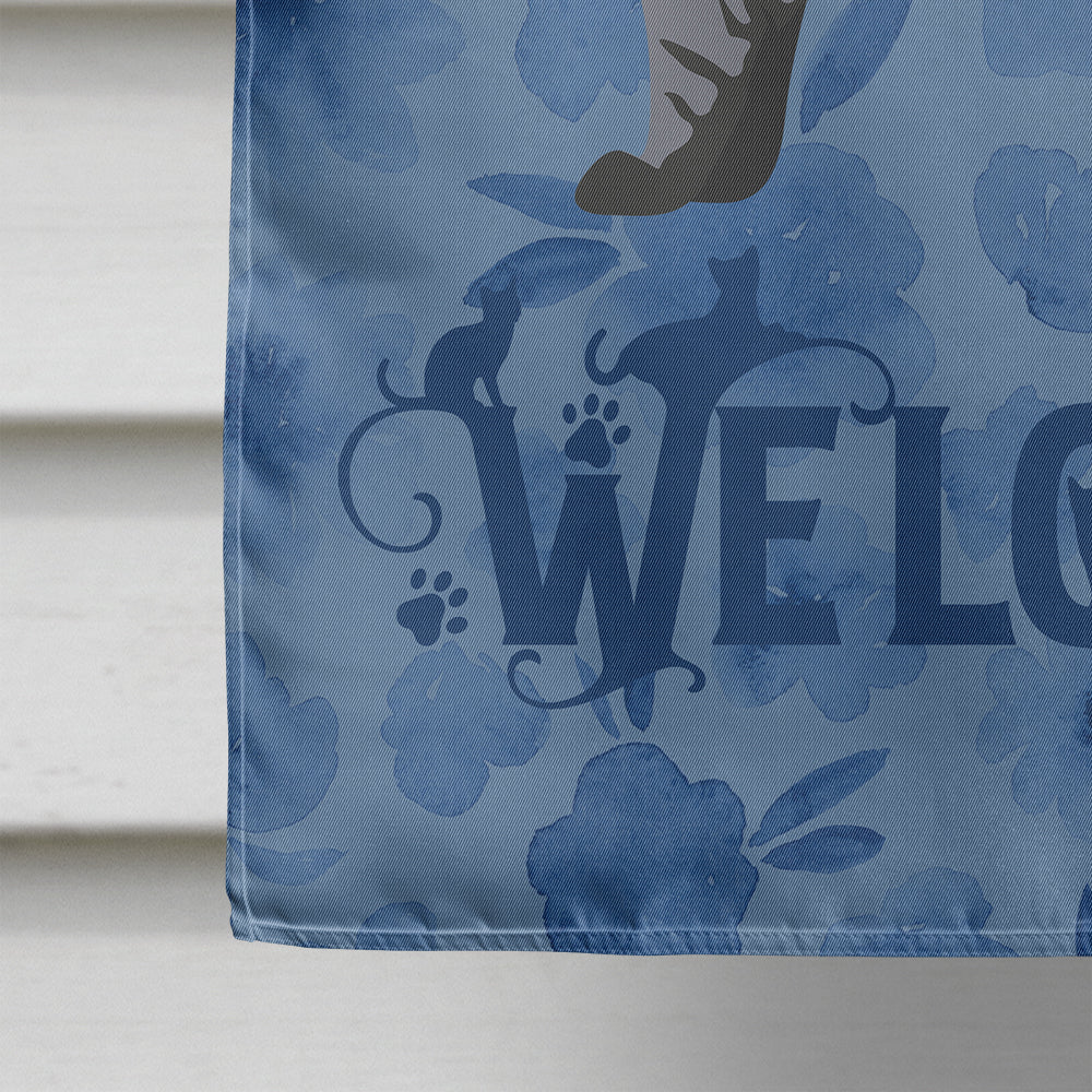American Curl #1 Cat Welcome Flag Canvas House Size CK4818CHF  the-store.com.