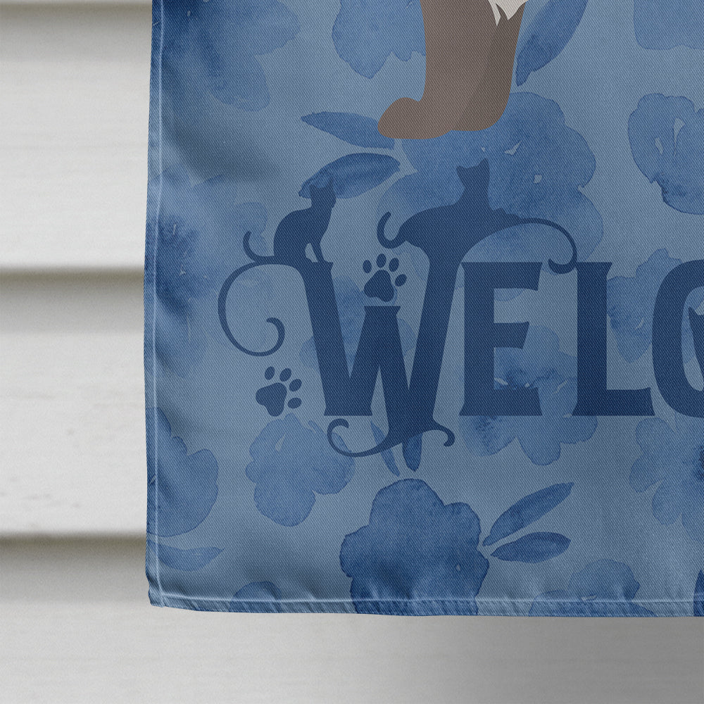 American Curl #2 Cat Welcome Flag Canvas House Size CK4819CHF
