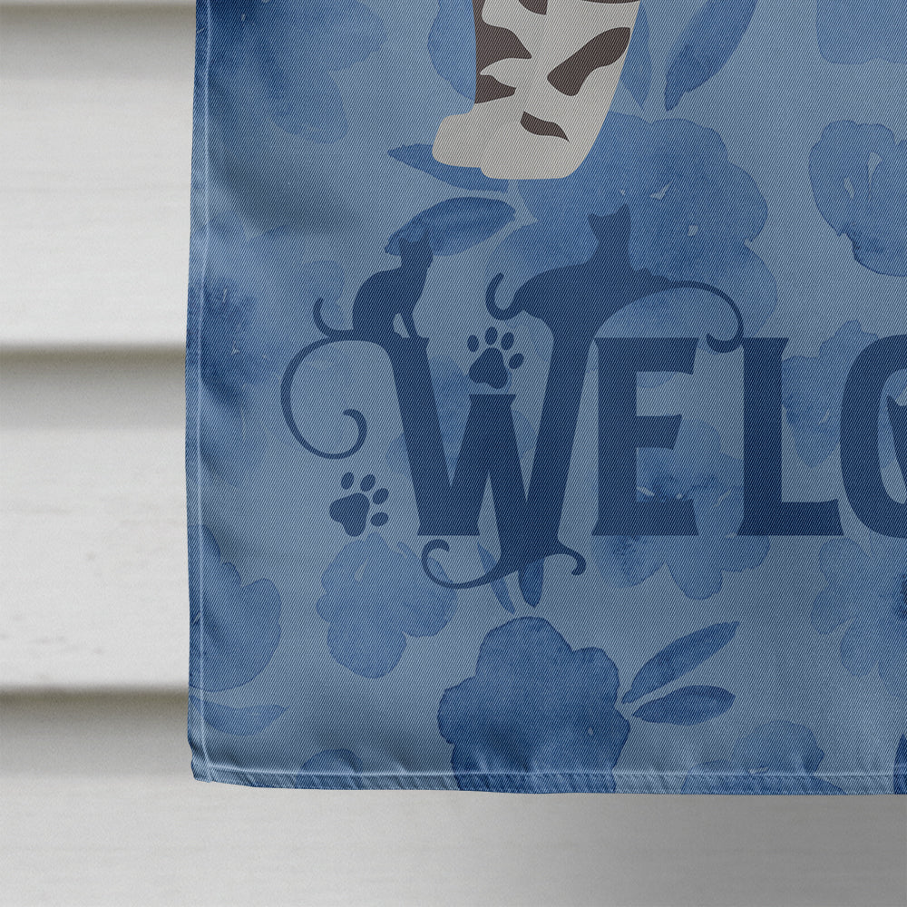 American Shorthair #1 Cat Welcome Flag Canvas House Size CK4820CHF  the-store.com.