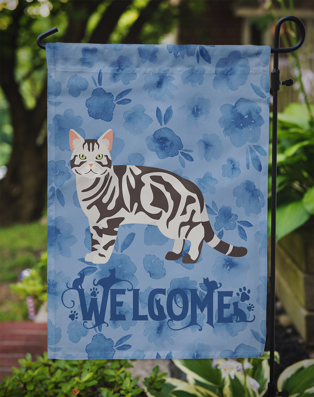 American Shorthair #1 Cat Welcome Flag Garden Size CK4820GF  the-store.com.