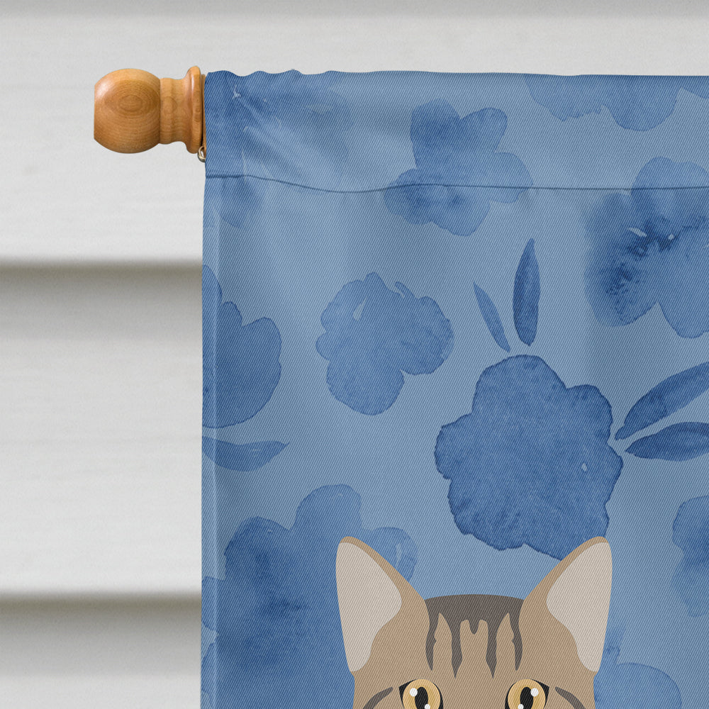 American Wirehair #1 Cat Welcome Flag Canvas House Size CK4822CHF  the-store.com.