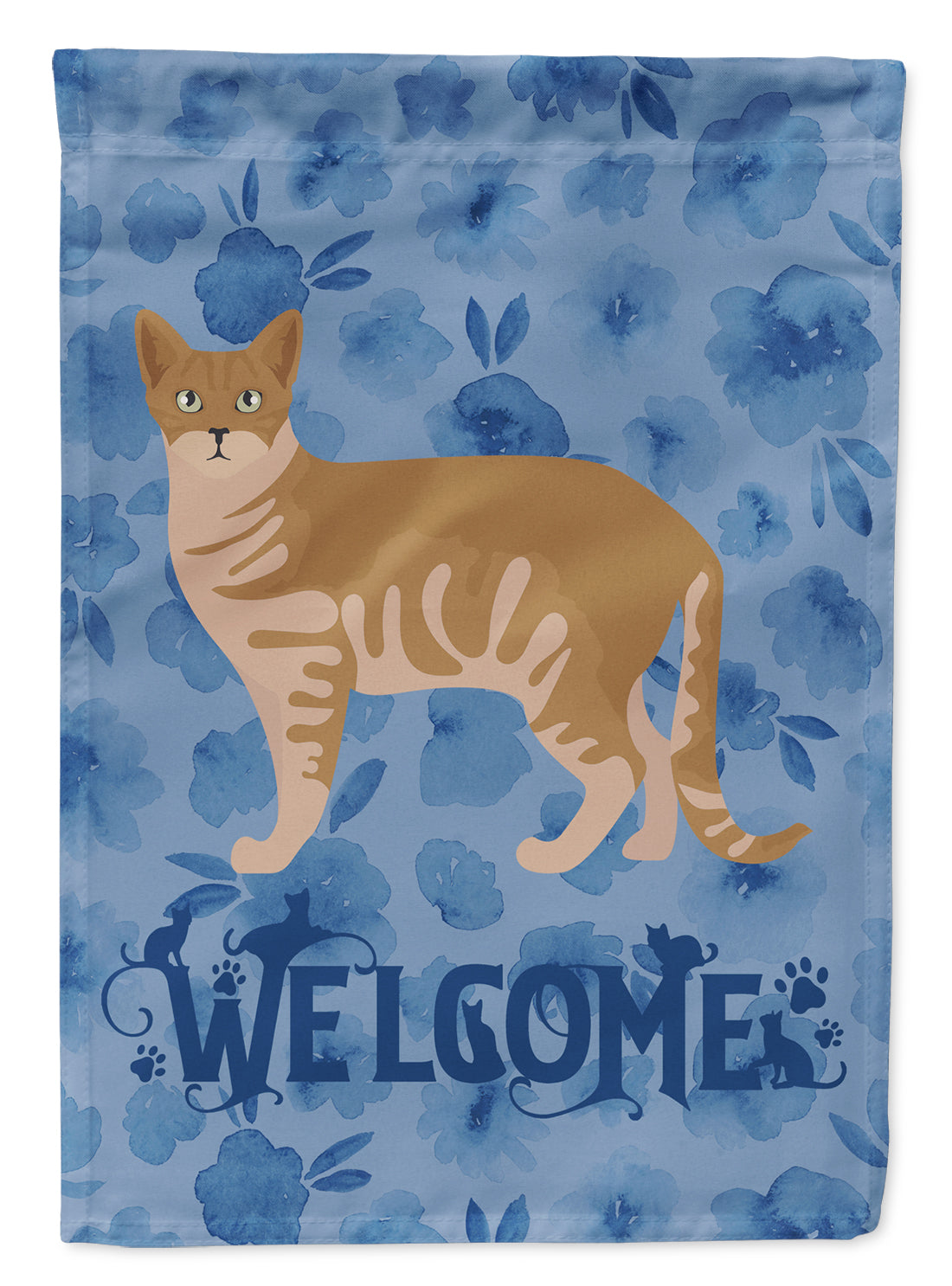 Australian Mist #1 Cat Welcome Flag Canvas House Size CK4828CHF  the-store.com.