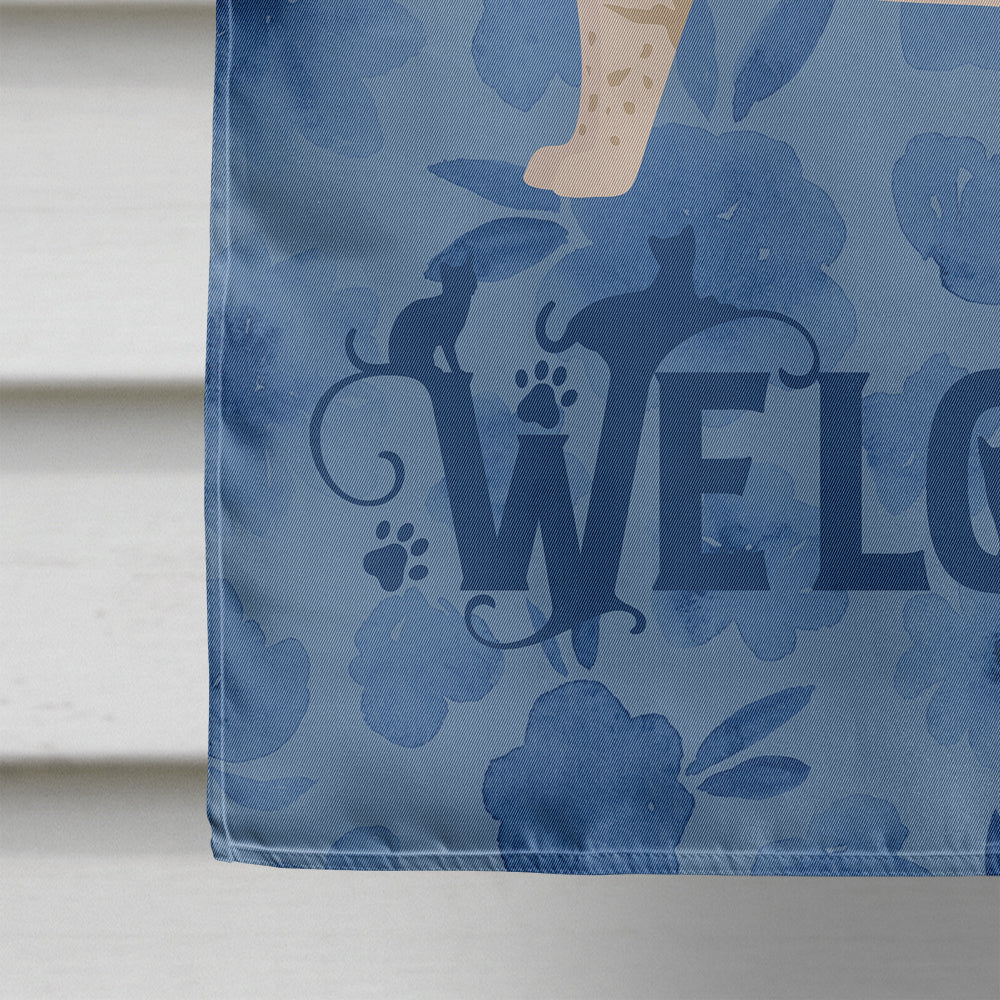 Bengal #1 Cat Welcome Flag Canvas House Size CK4834CHF