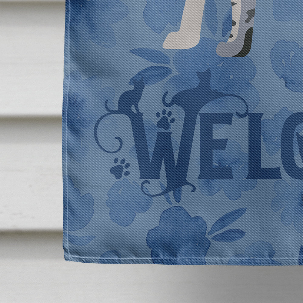 California Spangled #1 Cat Welcome Flag Canvas House Size CK4844CHF  the-store.com.