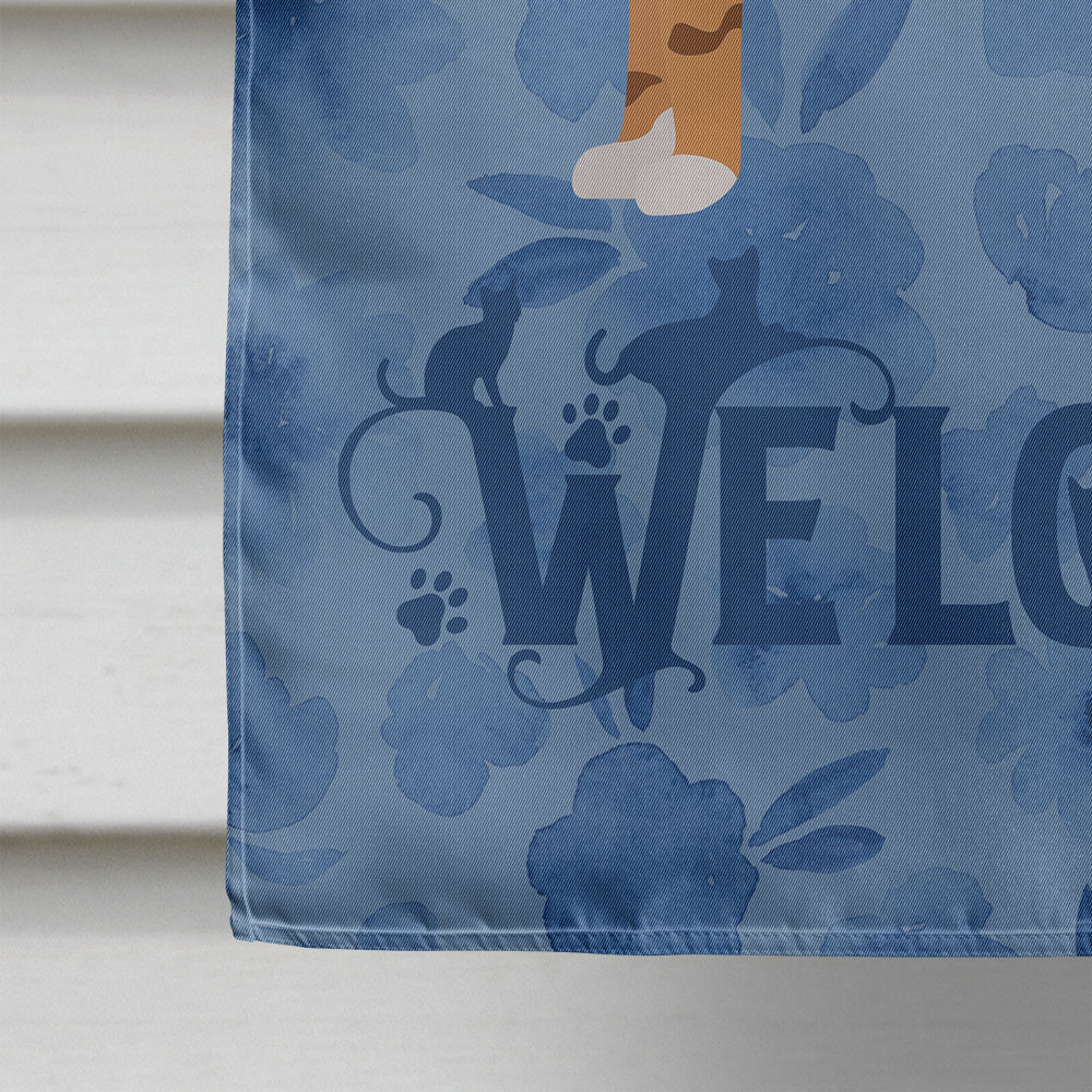 Cheetoh #1 Cat Welcome Flag Canvas House Size CK4852CHF