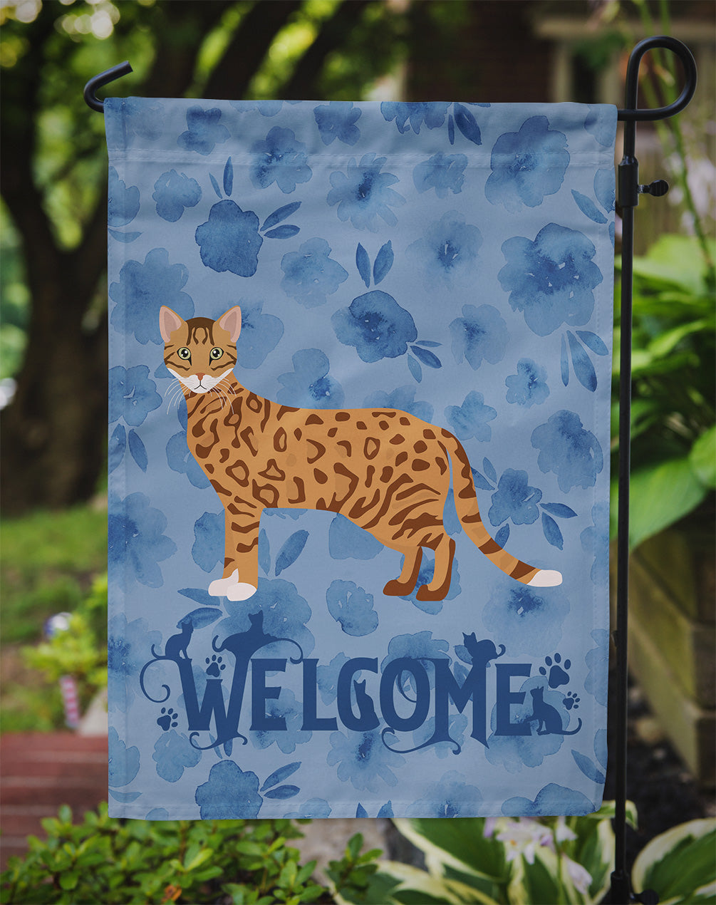 Cheetoh #1 Cat Welcome Flag Garden Size CK4852GF