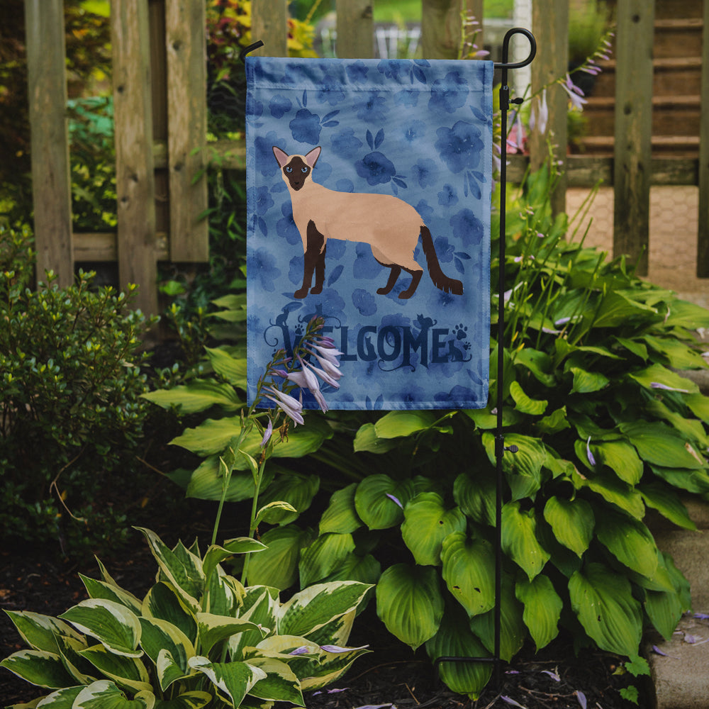 Colorpoint Longhair Cat Welcome Flag Garden Size CK4856GF