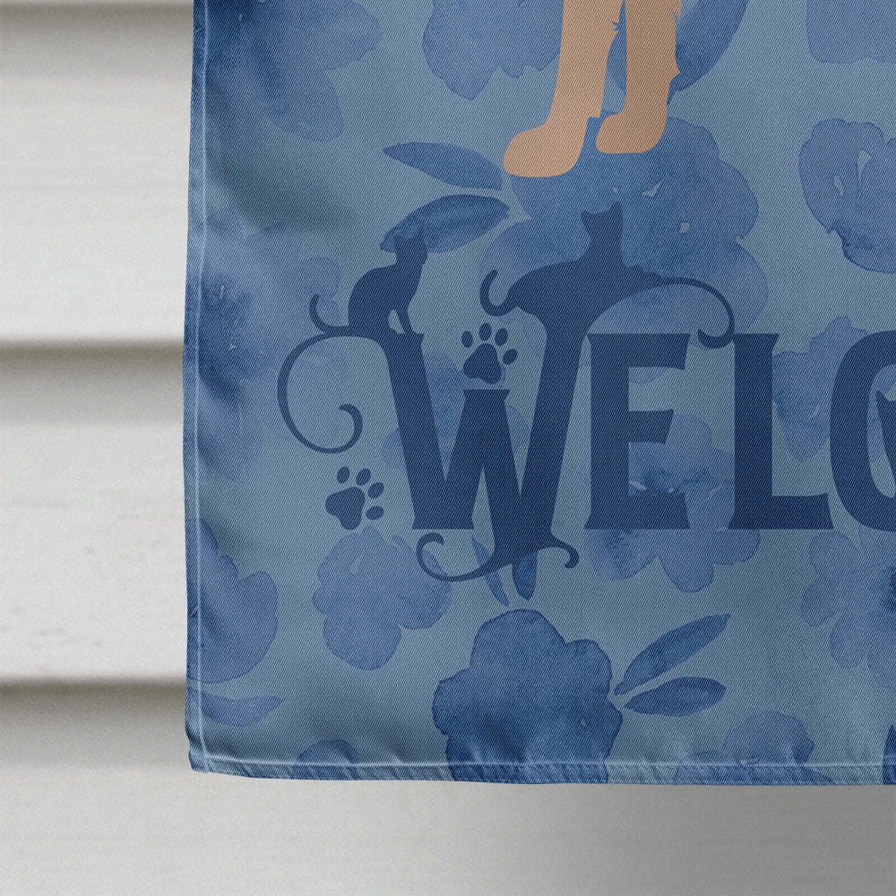 Colorpoint Longhair #2 Cat Welcome Flag Canvas House Size CK4857CHF