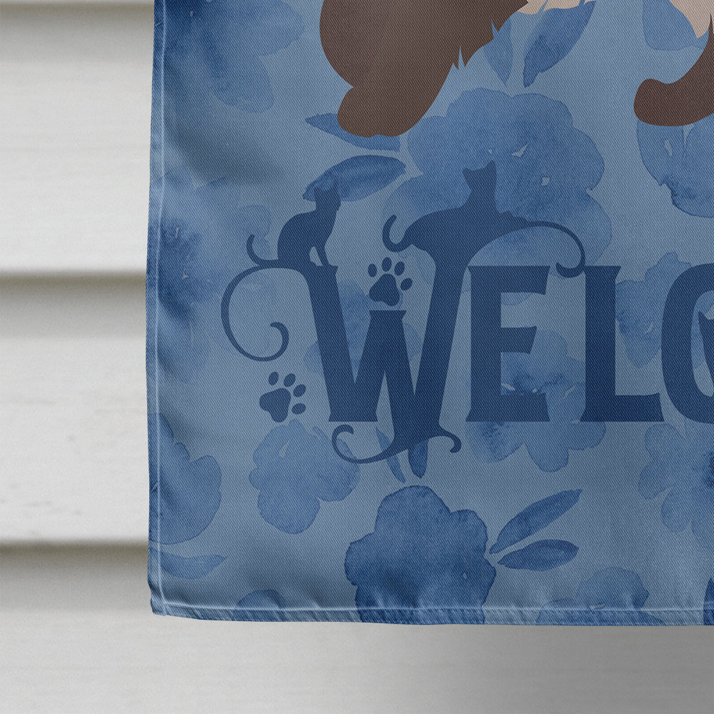 Colorpoint Persian Hymalayan Cat Welcome Flag Canvas House Size CK4859CHF  the-store.com.