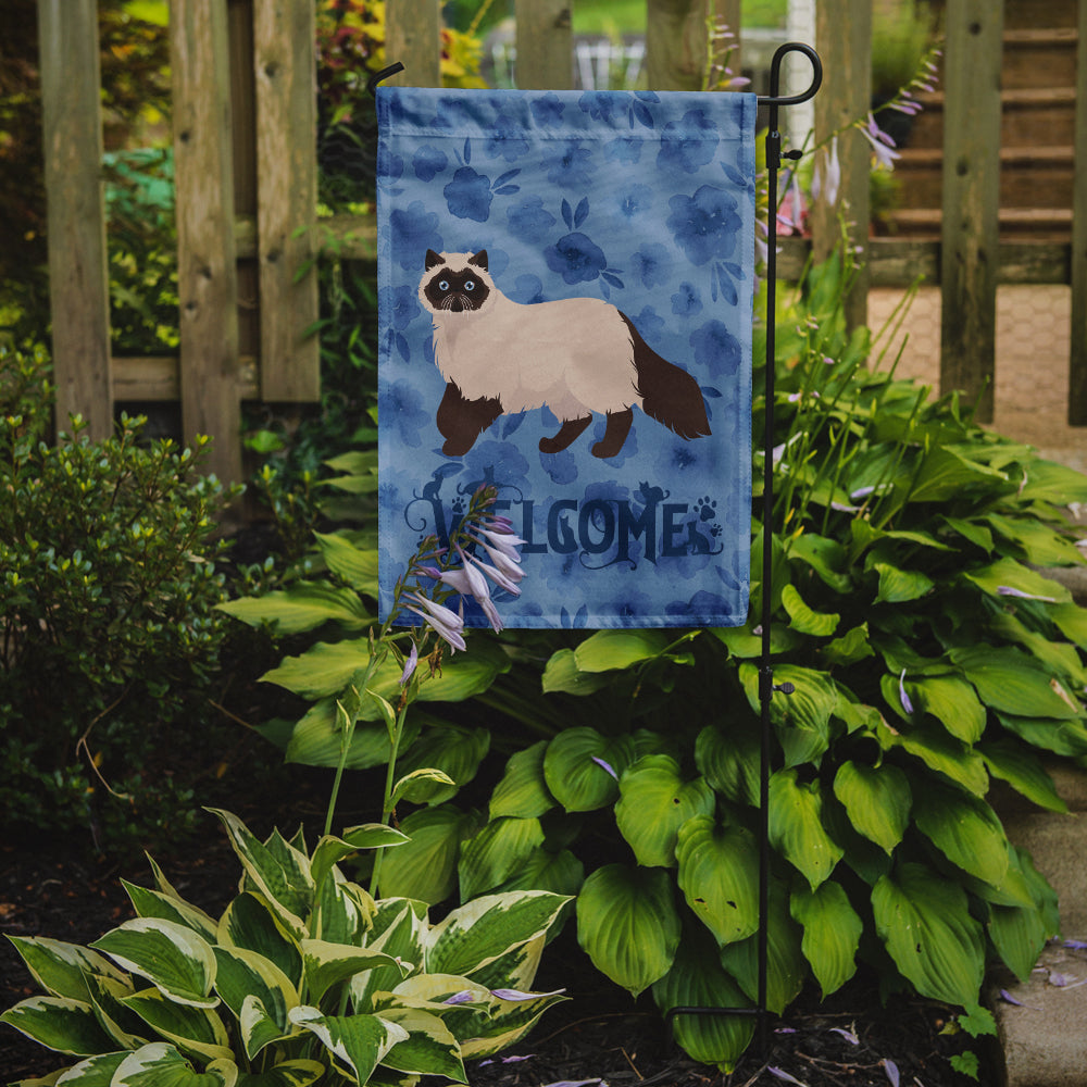 Colorpoint Persian Hymalayan Cat Welcome Flag Garden Size CK4859GF  the-store.com.