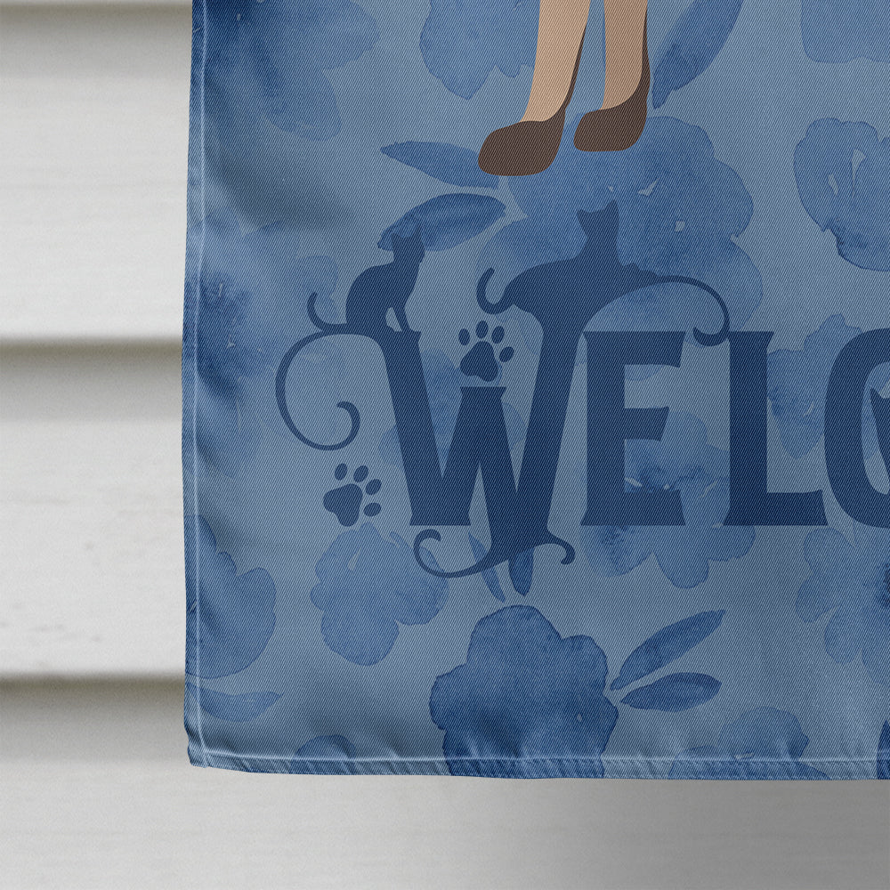 Colorpoint Shorthair #2 Cat Welcome Flag Canvas House Size CK4861CHF  the-store.com.
