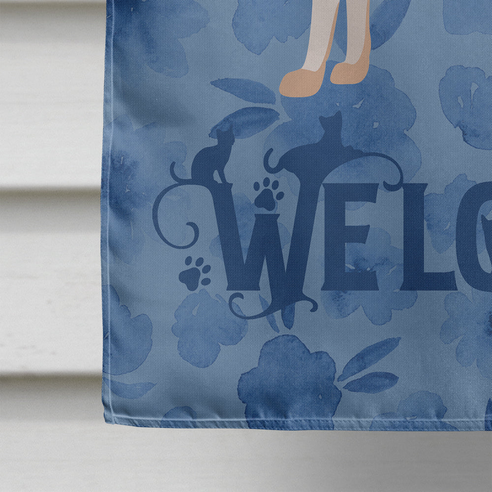Colorpoint Shorthair #3 Cat Welcome Flag Canvas House Size CK4862CHF