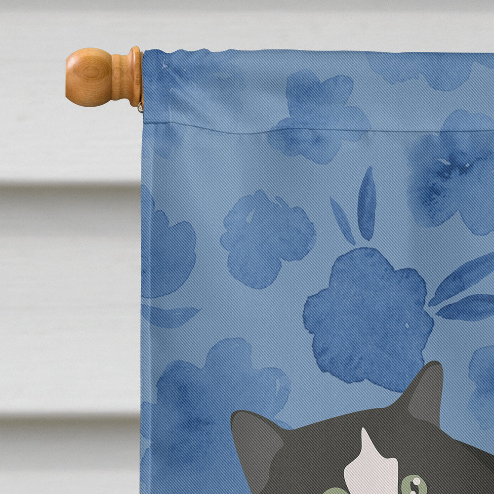 Cymric Cat Welcome Flag Canvas House Size CK4865CHF  the-store.com.