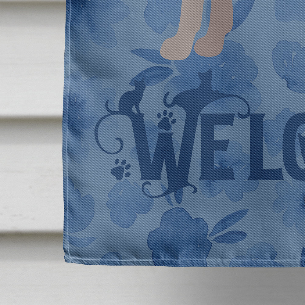 Don Sphynx Cat Welcome Flag Canvas House Size CK4870CHF  the-store.com.