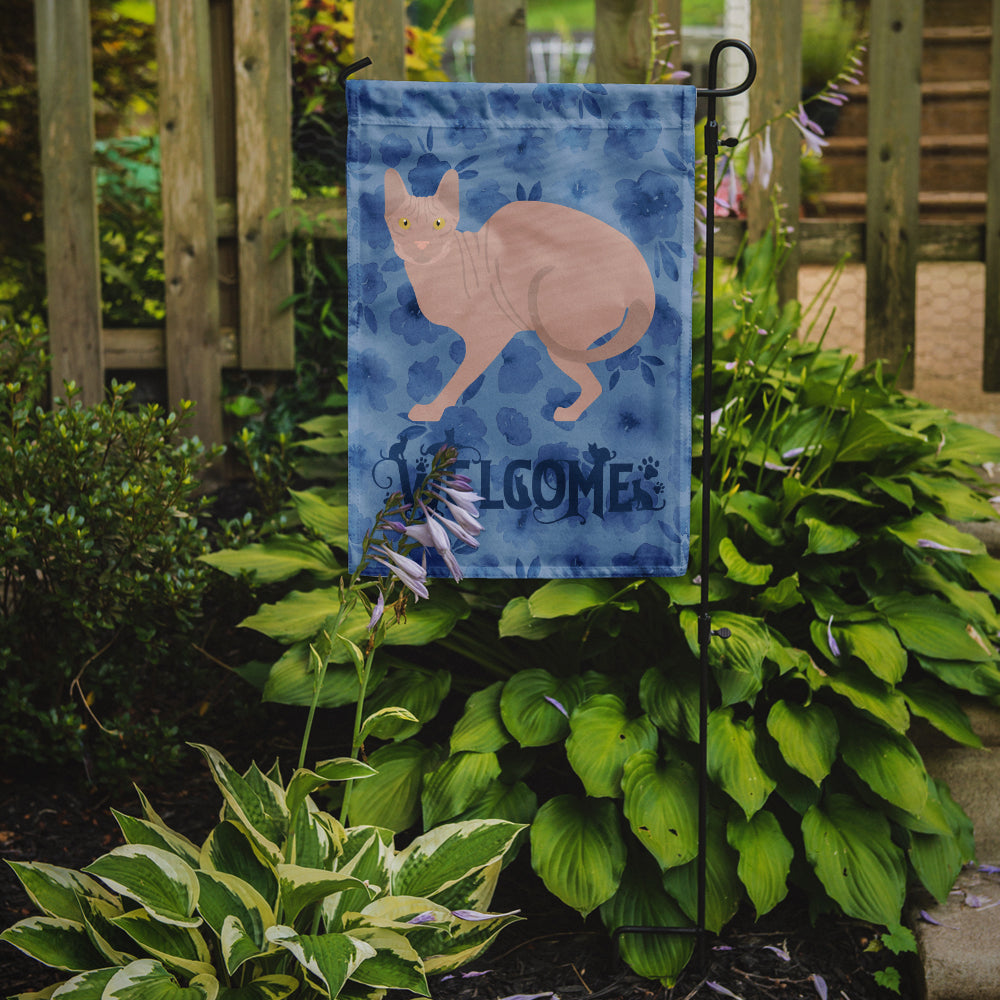 Don Sphynx #3 Cat Welcome Flag Garden Size CK4872GF  the-store.com.