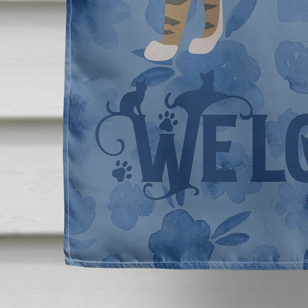 Dragon Li #2 Cat Welcome Flag Canvas House Size CK4874CHF  the-store.com.