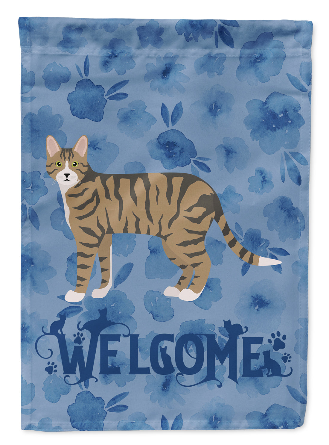 Dragon Li #2 Cat Welcome Flag Canvas House Size CK4874CHF  the-store.com.