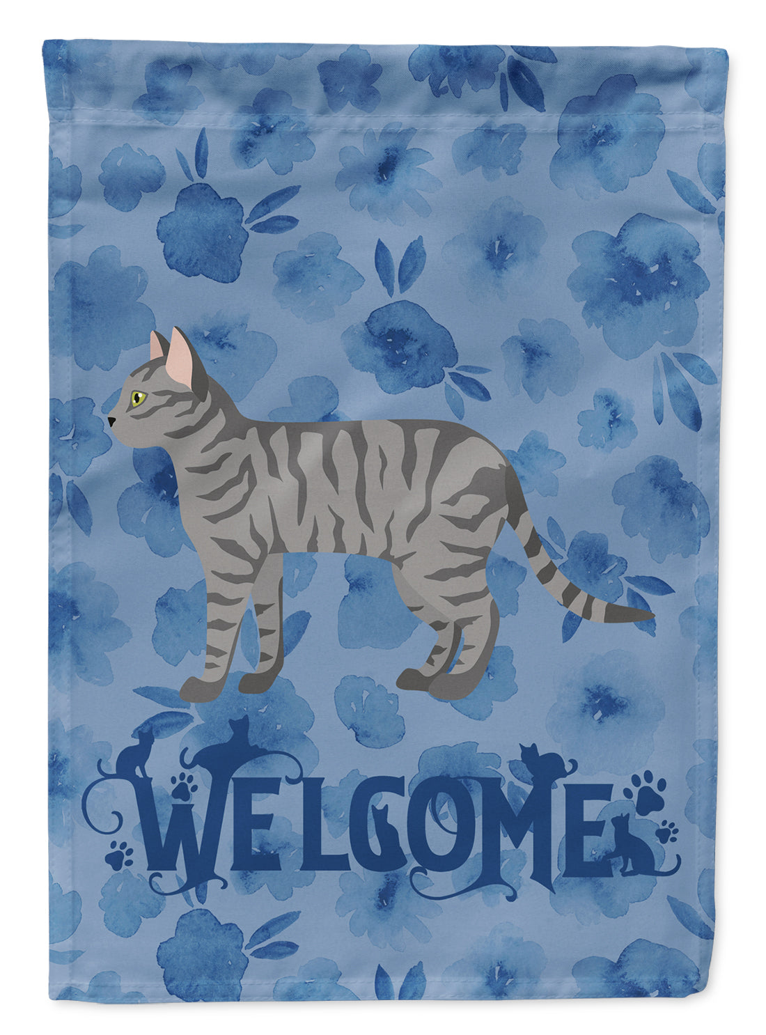 Dragon Li #3 Cat Welcome Flag Canvas House Size CK4875CHF  the-store.com.