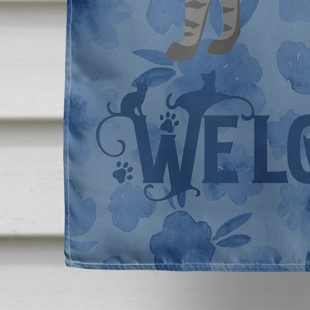 Dragon Li #3 Cat Welcome Flag Canvas House Size CK4875CHF  the-store.com.