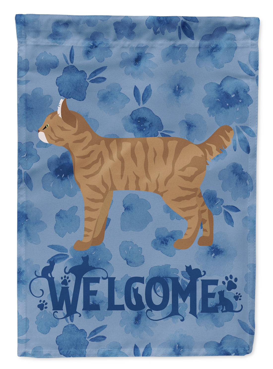 Highlander Lynx #1 Cat Welcome Flag Canvas House Size CK4896CHF  the-store.com.