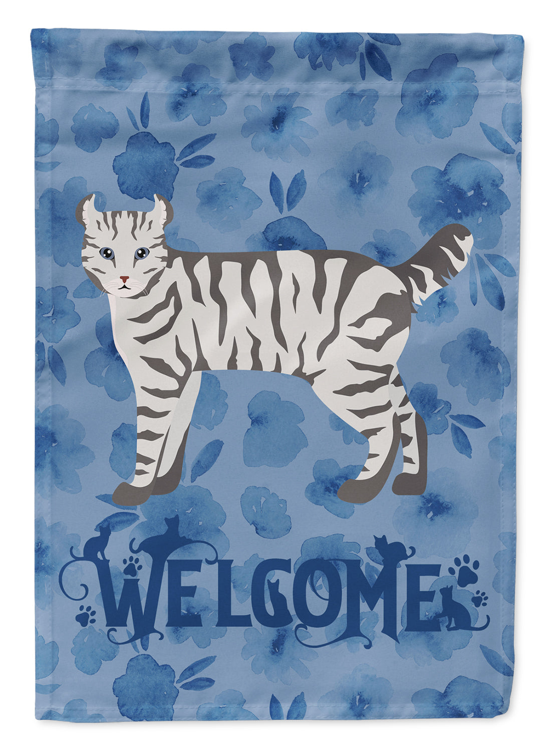 Highlander Lynx #2 Cat Welcome Flag Canvas House Size CK4897CHF  the-store.com.