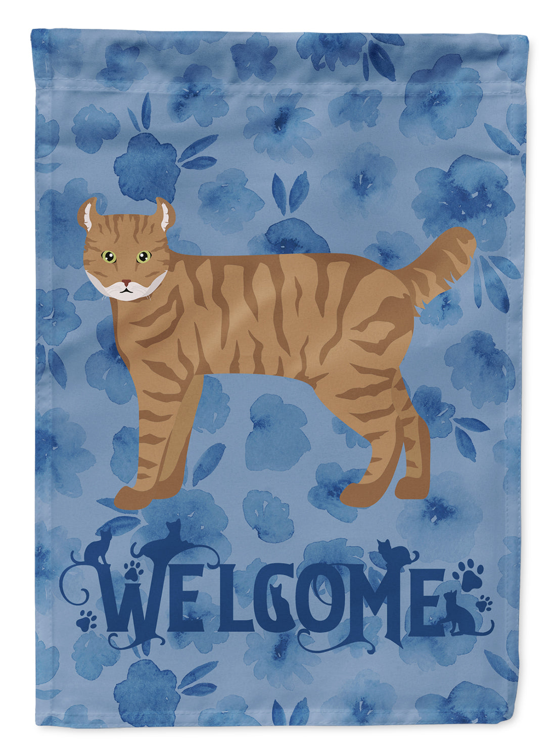 Highlander Lynx #3 Cat Welcome Flag Canvas House Size CK4898CHF  the-store.com.
