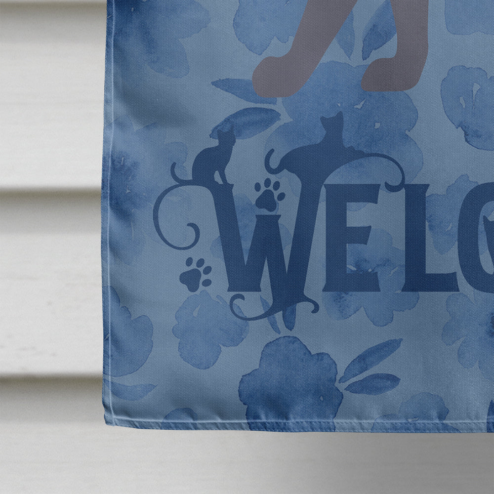 Korat #3 Cat Welcome Flag Canvas House Size CK4904CHF  the-store.com.
