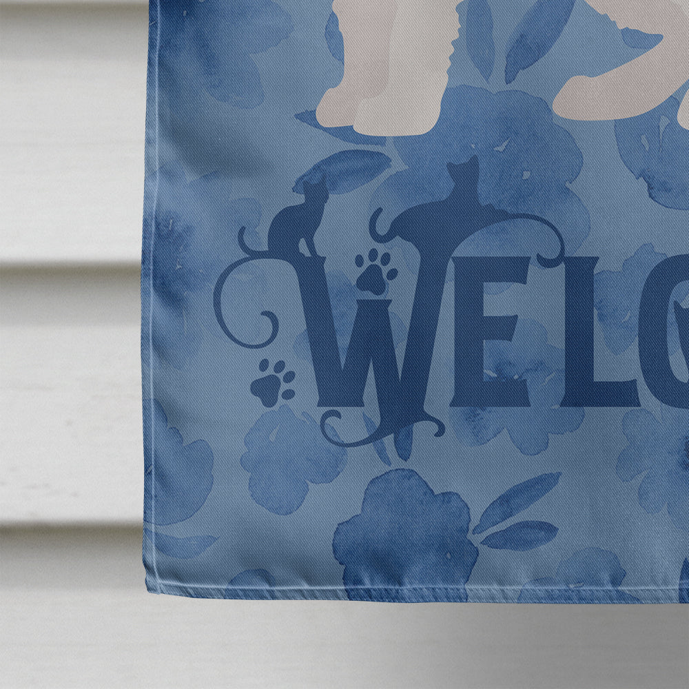 La Perm #1 Cat Welcome Flag Canvas House Size CK4908CHF  the-store.com.
