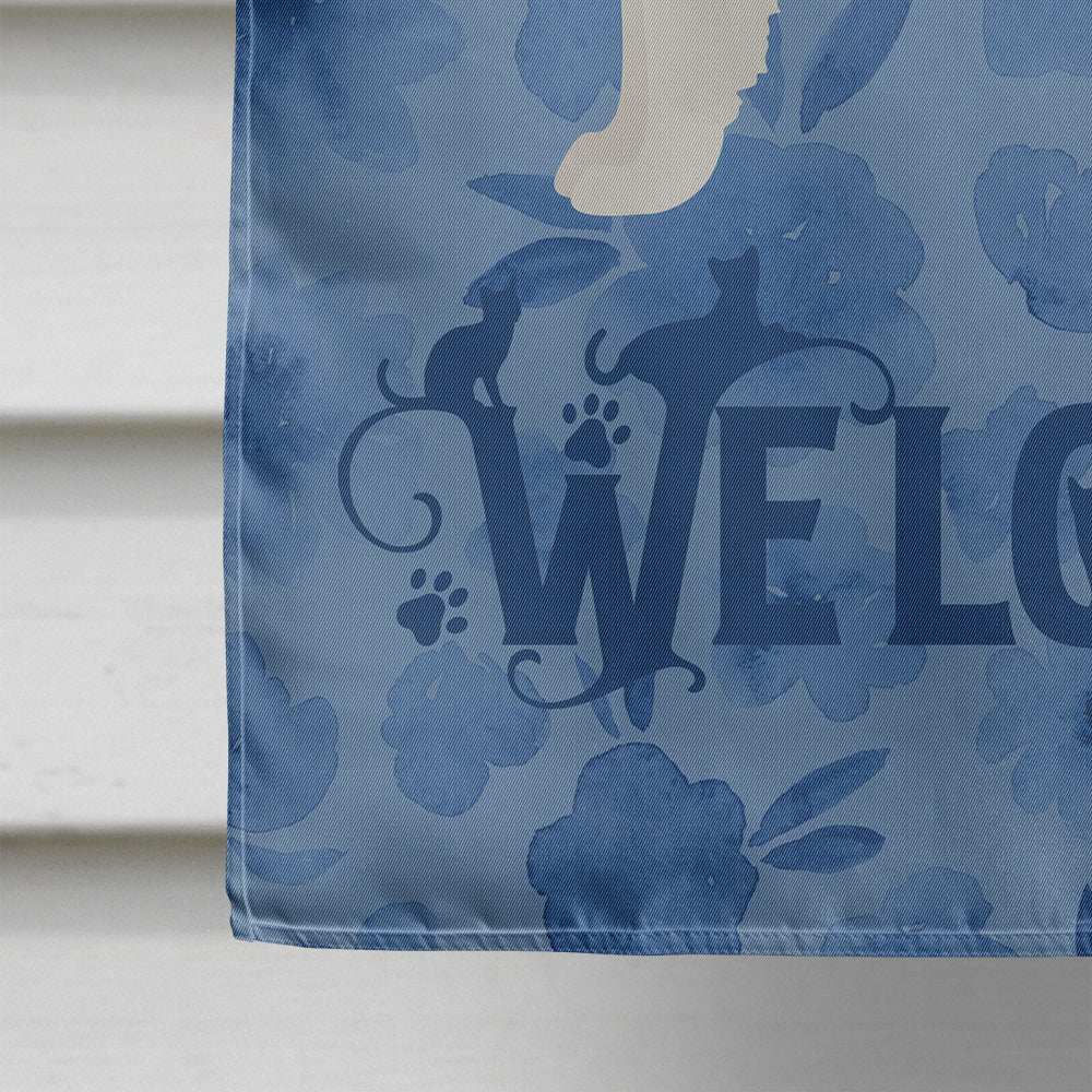 La Perm #2 Cat Welcome Flag Canvas House Size CK4909CHF