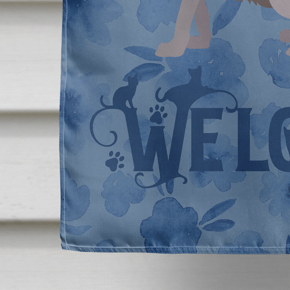 Lykoi #2 Cat Welcome Flag Canvas House Size CK4912CHF