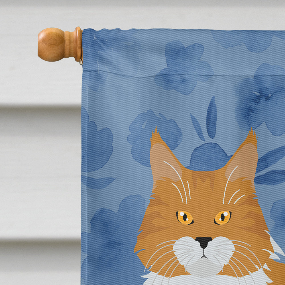 Maine Coon #1 Cat Welcome Flag Canvas House Size CK4914CHF  the-store.com.