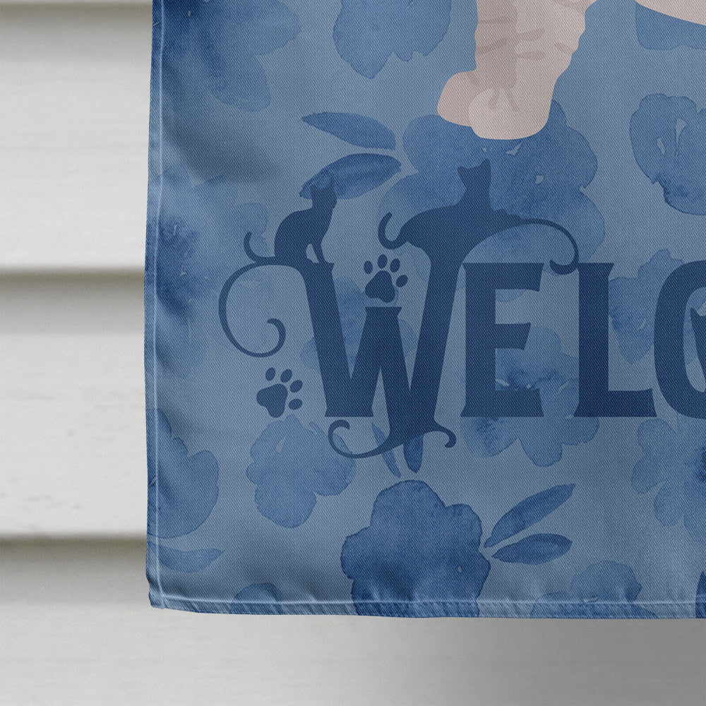 Minskin Cat Welcome Flag Canvas House Size CK4921CHF