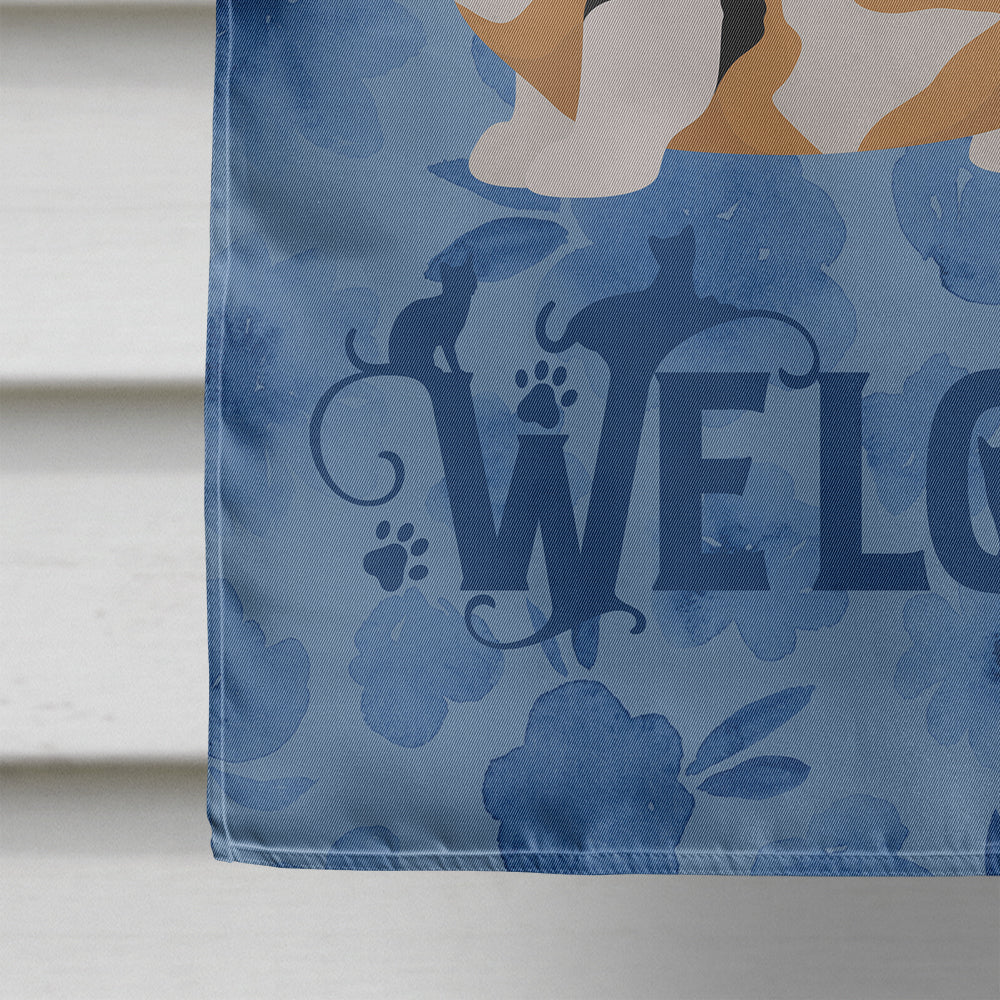 Munchkin Cat Welcome Flag Canvas House Size CK4922CHF  the-store.com.