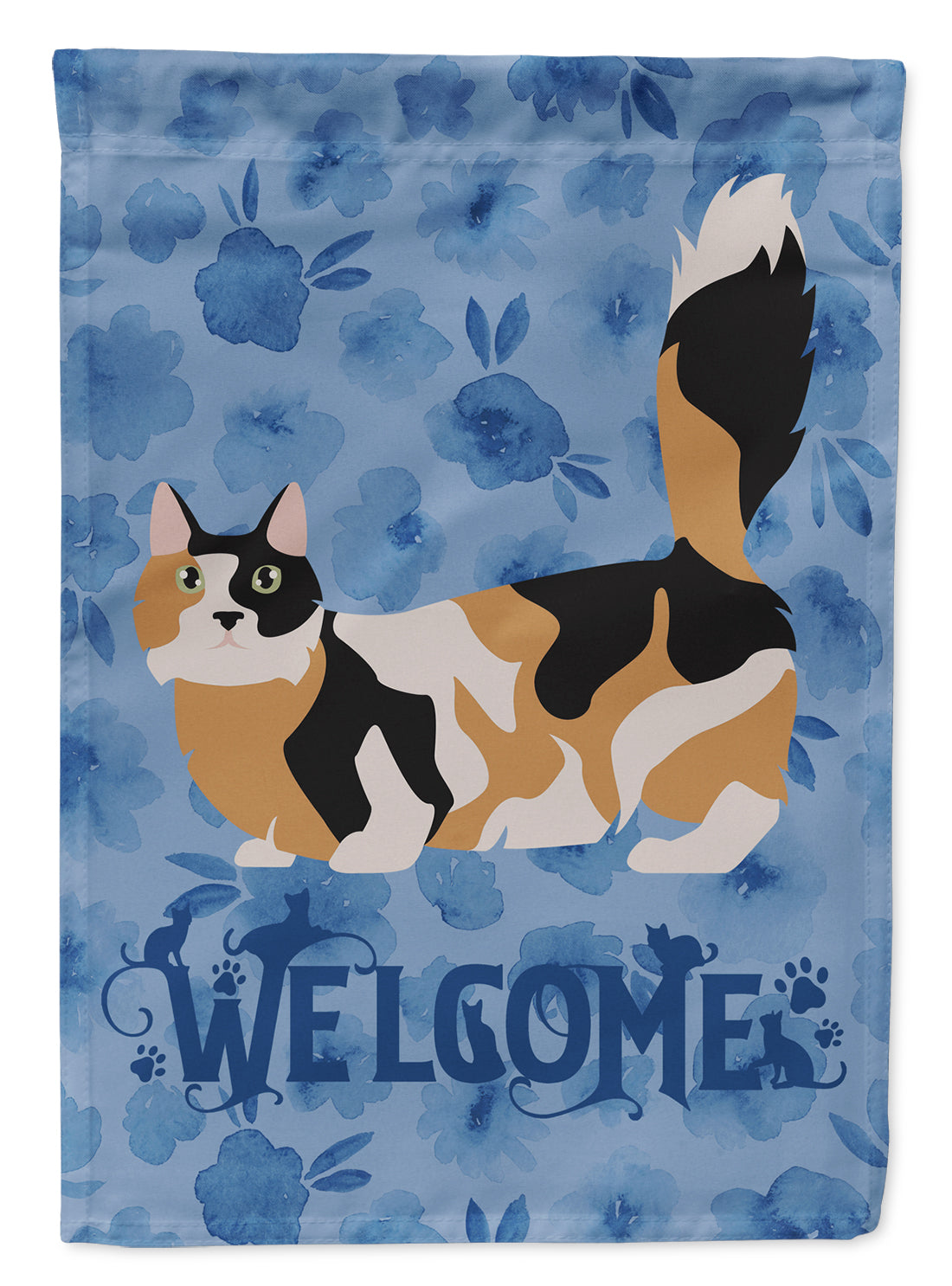 Munchkin #3 Cat Welcome Flag Canvas House Size CK4924CHF