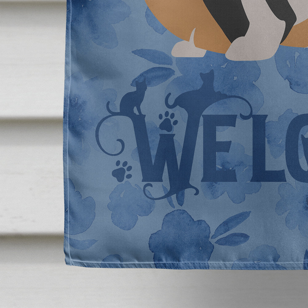 Munchkin #3 Cat Welcome Flag Canvas House Size CK4924CHF  the-store.com.