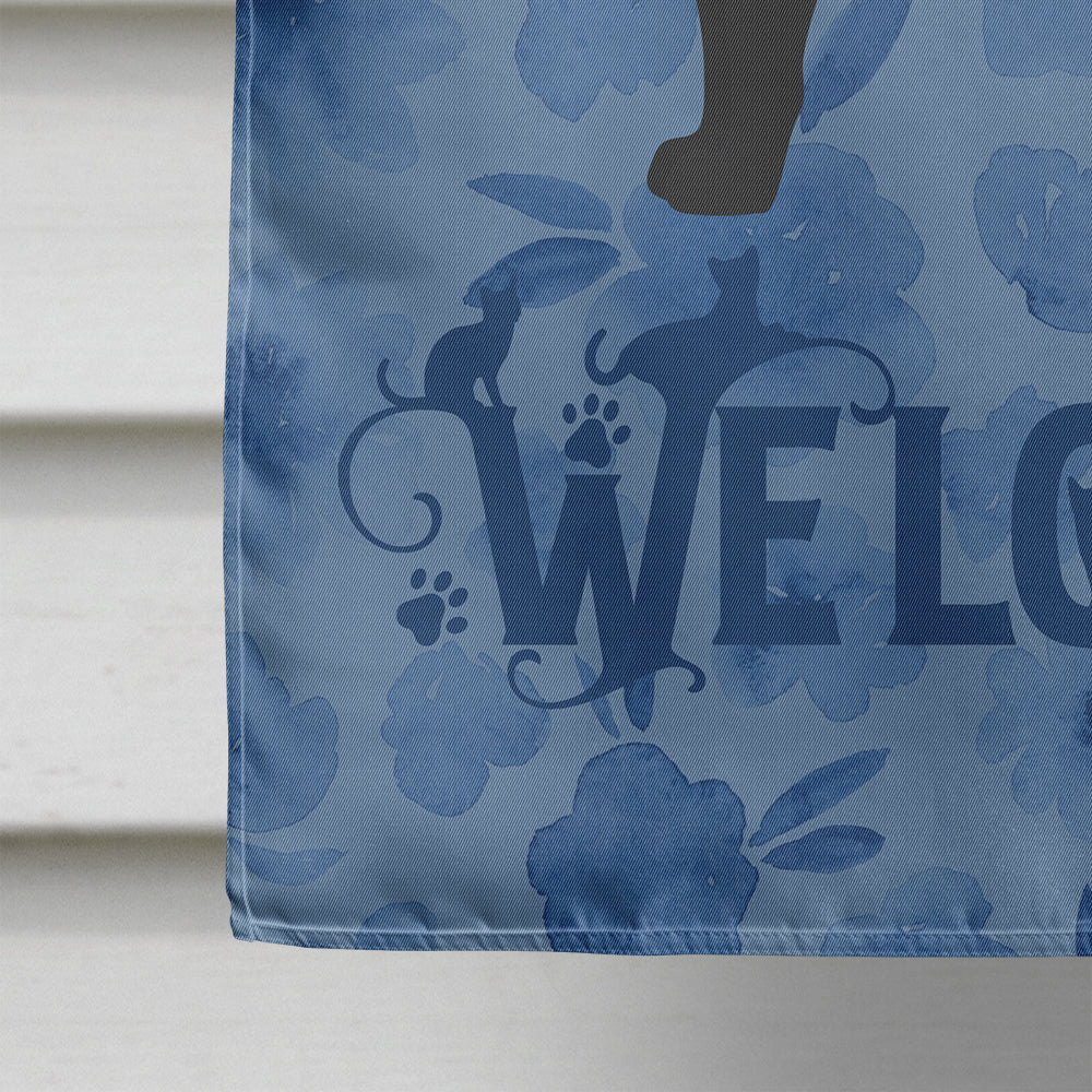 Pantherette Cat Welcome Flag Canvas House Size CK4943CHF