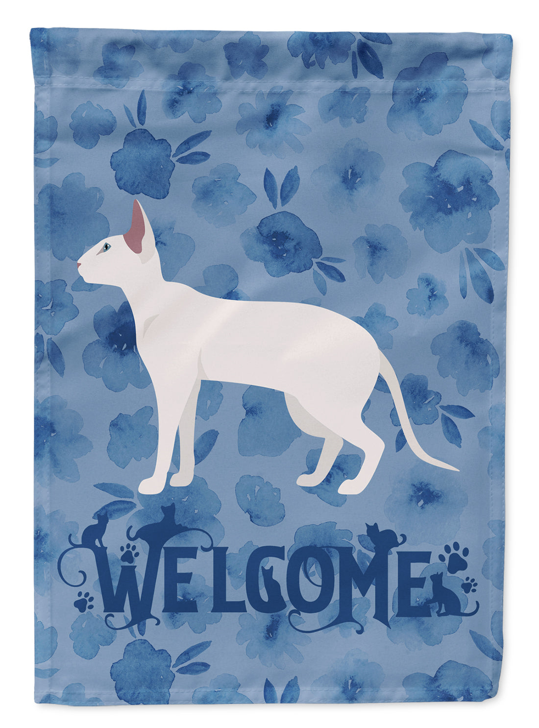 Peterbald #1 Cat Welcome Flag Canvas House Size CK4948CHF