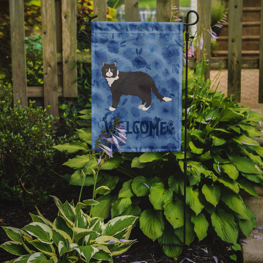 Poodle Cat #1 Cat Welcome Flag Garden Size CK4953GF  the-store.com.