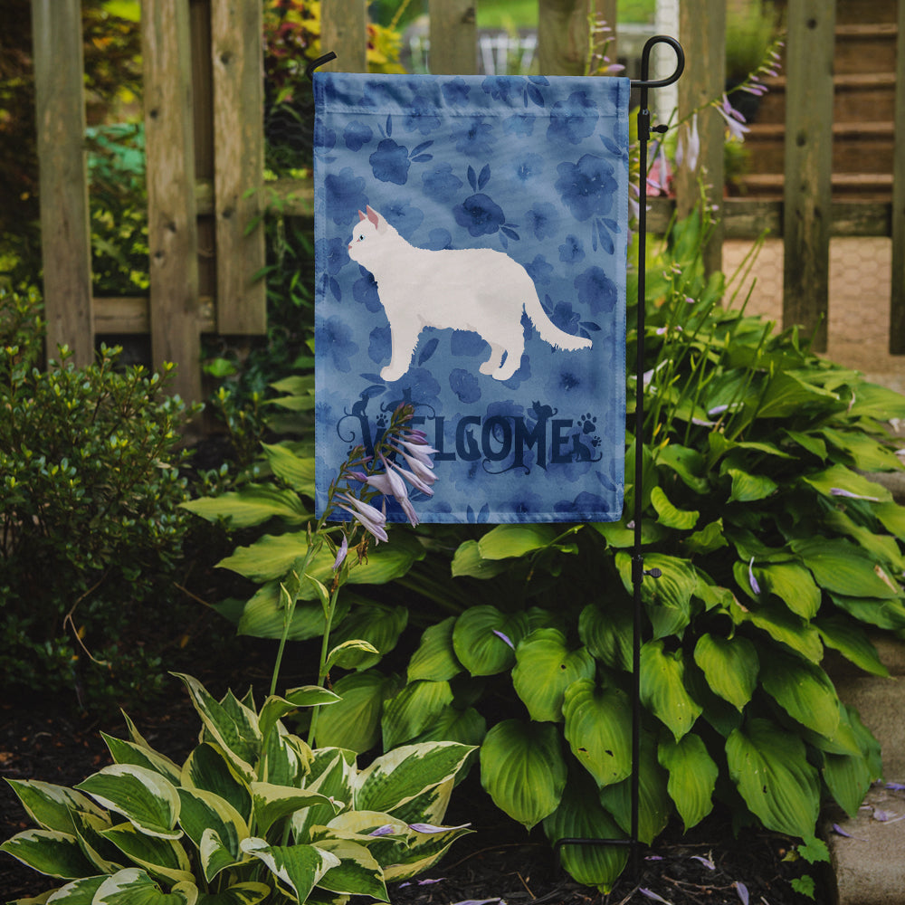 Poodle Cat #2 Cat Welcome Flag Garden Size CK4954GF  the-store.com.