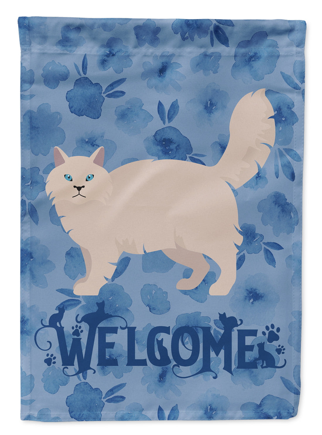 Siberian Forest #2 Cat Welcome Flag Canvas House Size CK4981CHF