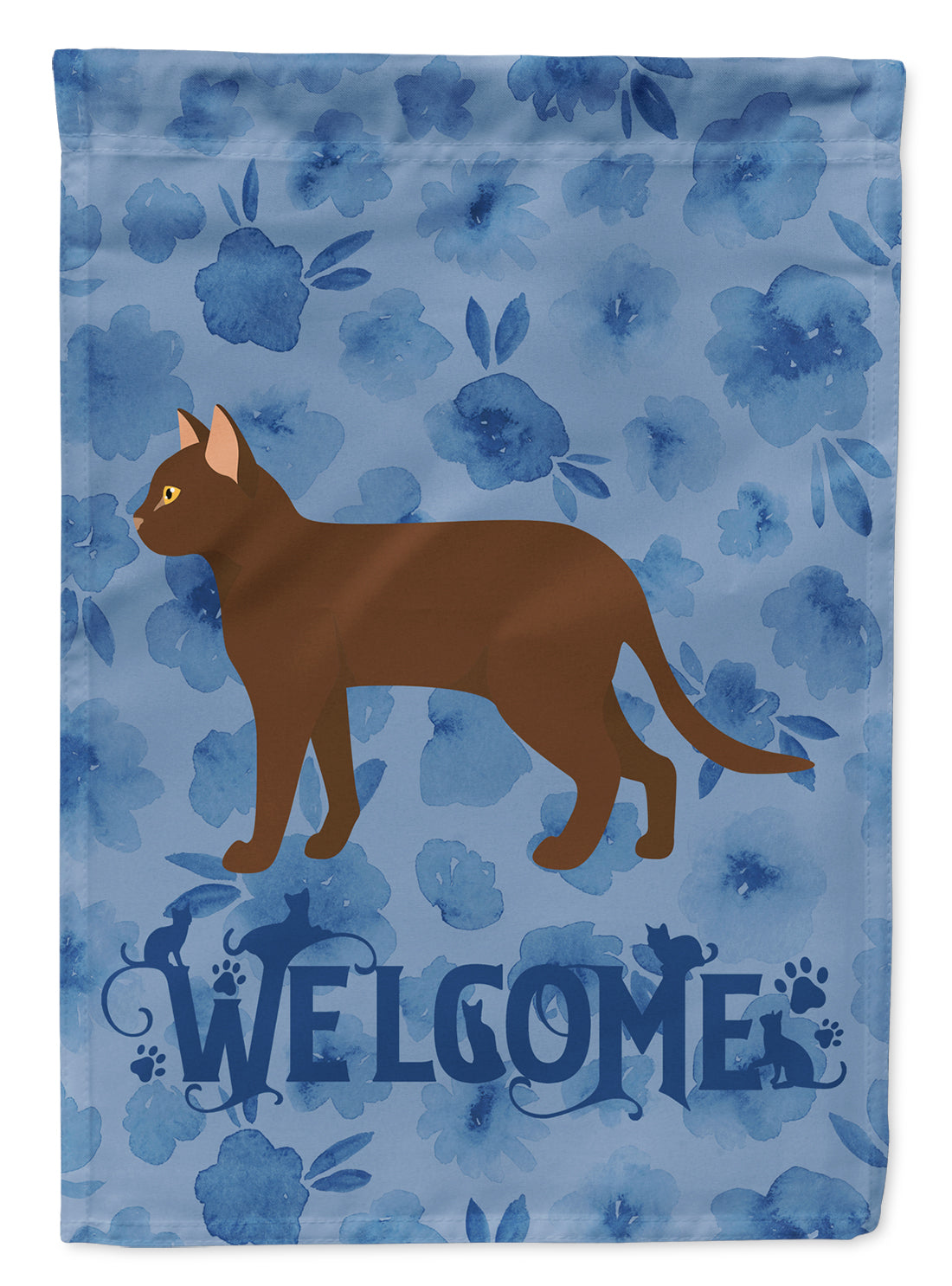 Suphalak Cat Welcome Flag Canvas House Size CK4992CHF