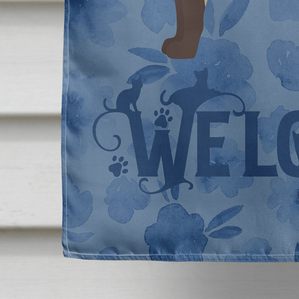 Tonkinese Cat Welcome Flag Canvas House Size CK4995CHF  the-store.com.
