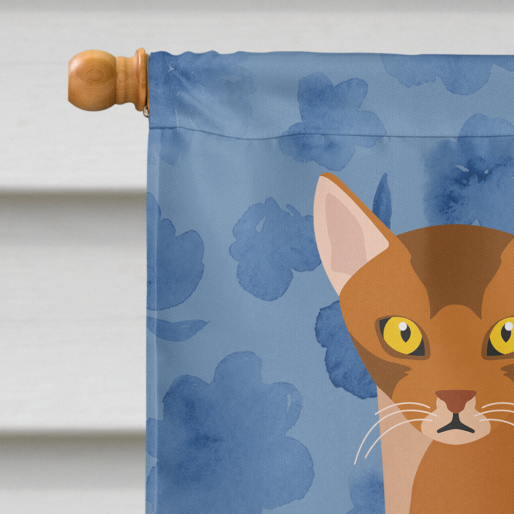 Abyssinian Cat Welcome Flag Canvas House Size CK5005CHF  the-store.com.