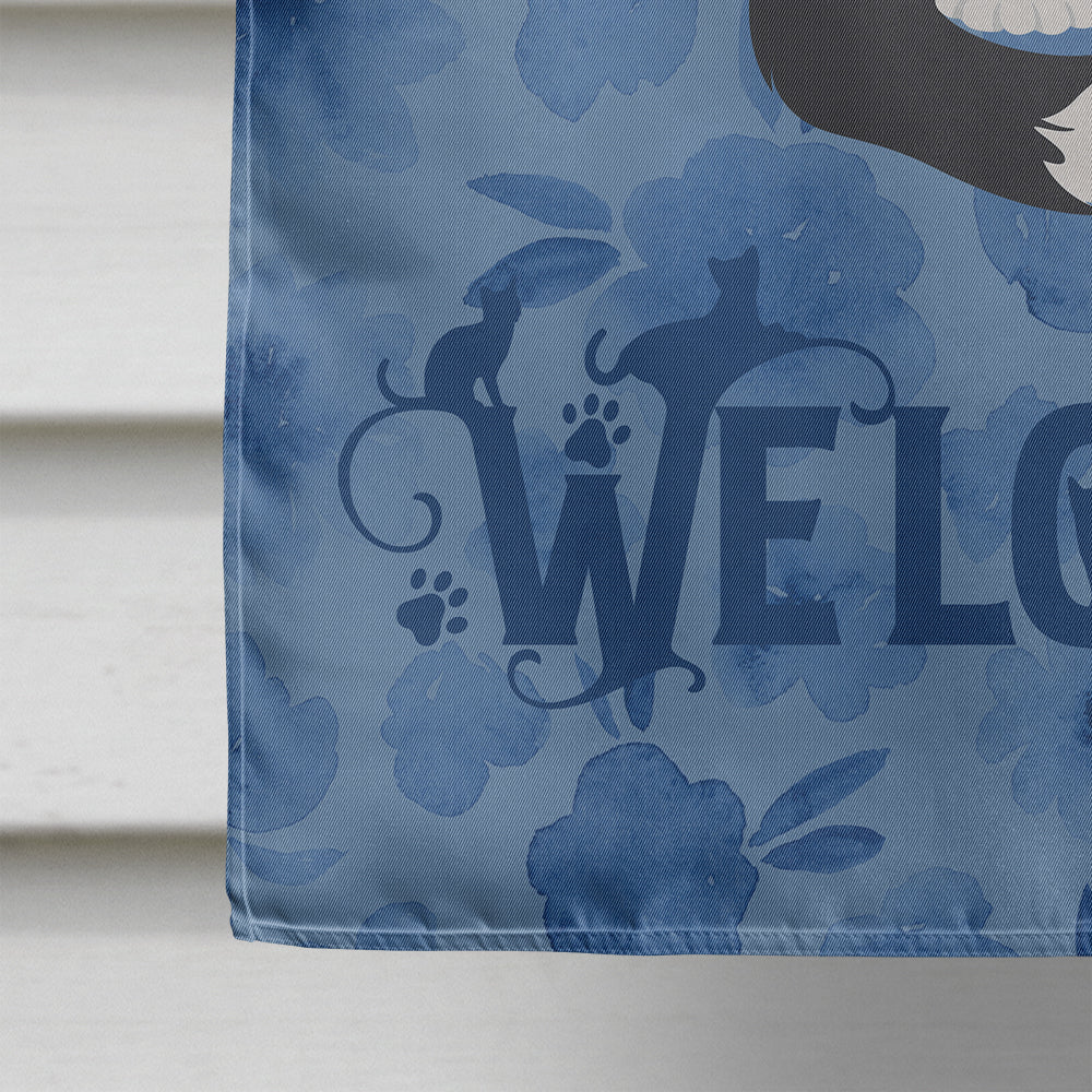 American Polydactyl Cat Welcome Flag Canvas House Size CK5008CHF  the-store.com.