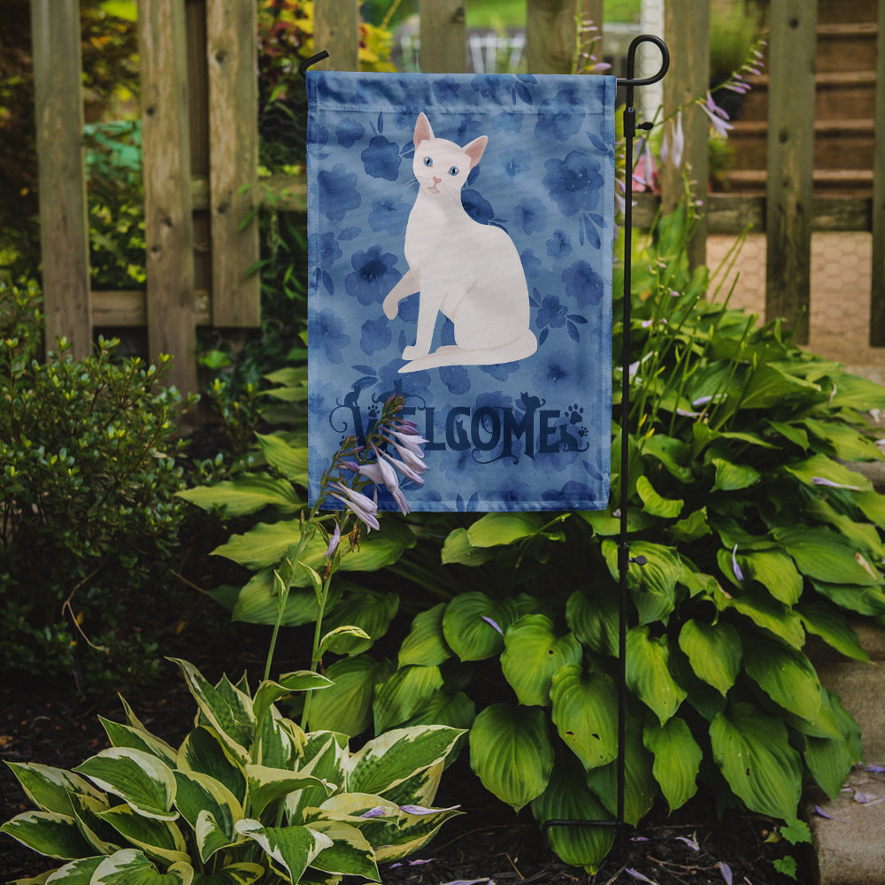 Caroline's Treasures Arabian Mau Cat Welcome Garden Flag - Outdoor Decorative Yard Flag CK5011GF