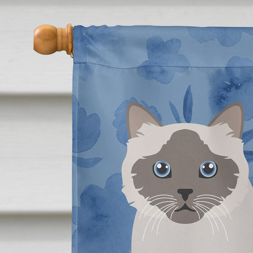 Birman Cat Welcome Flag Canvas House Size CK5014CHF